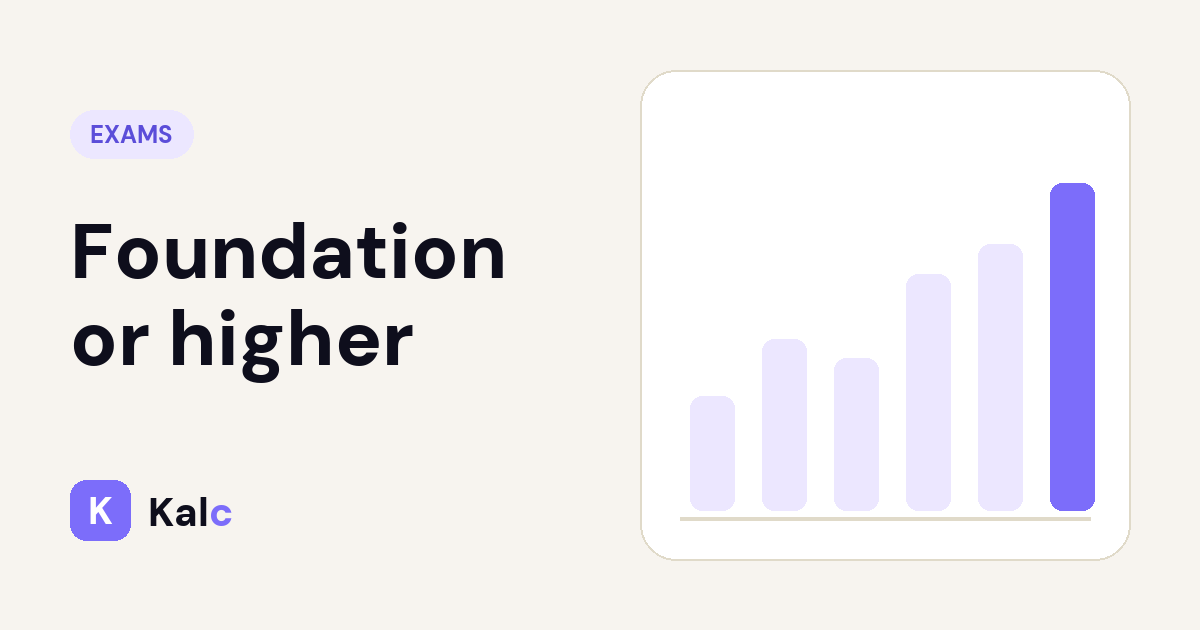 Foundation or higher