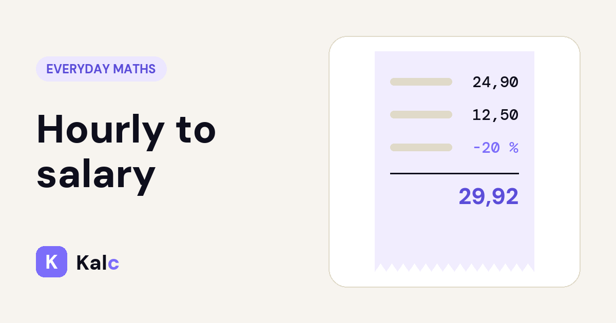 Hourly to salary