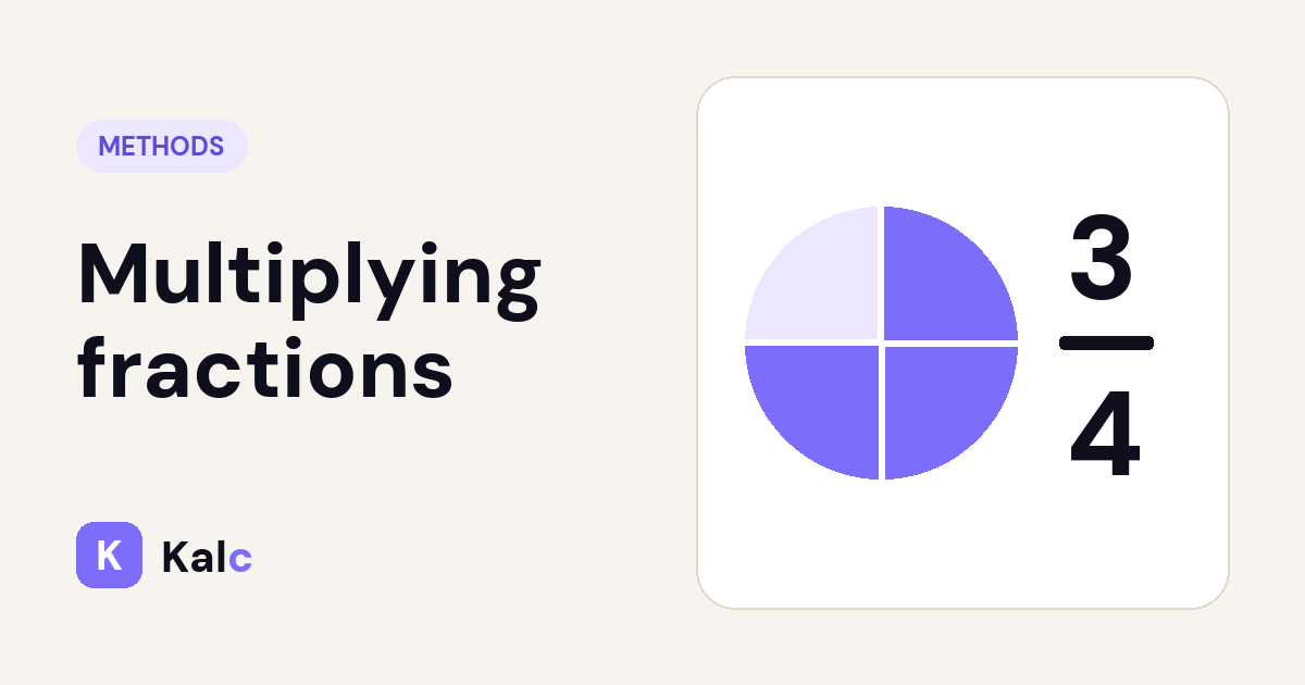 Multiplying fractions