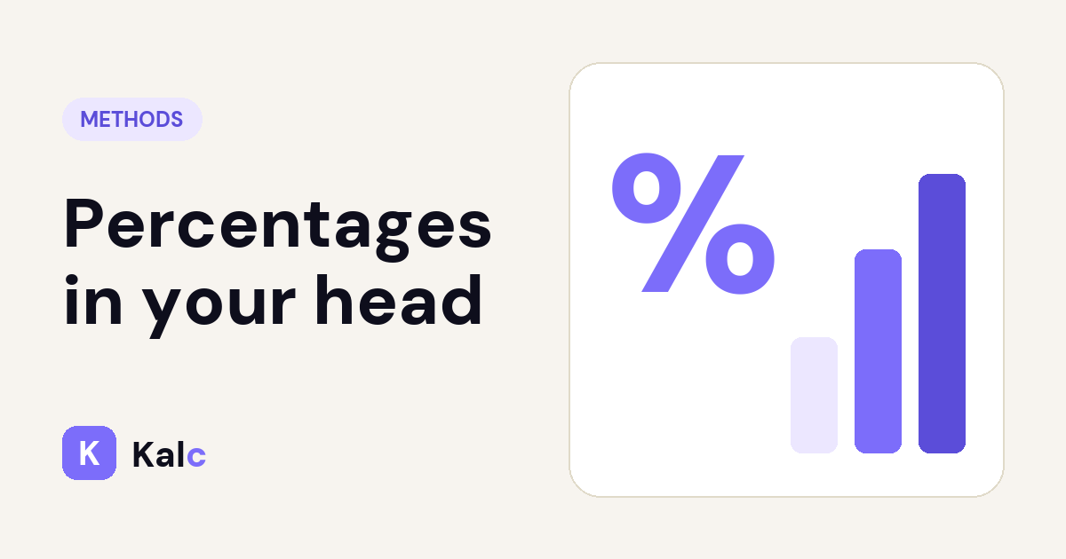 Percentages in your head