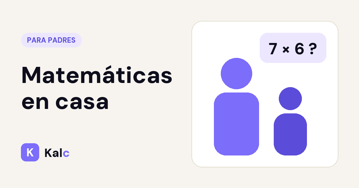 Matemáticas en casa