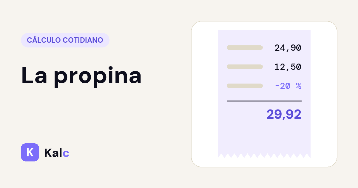 La propina