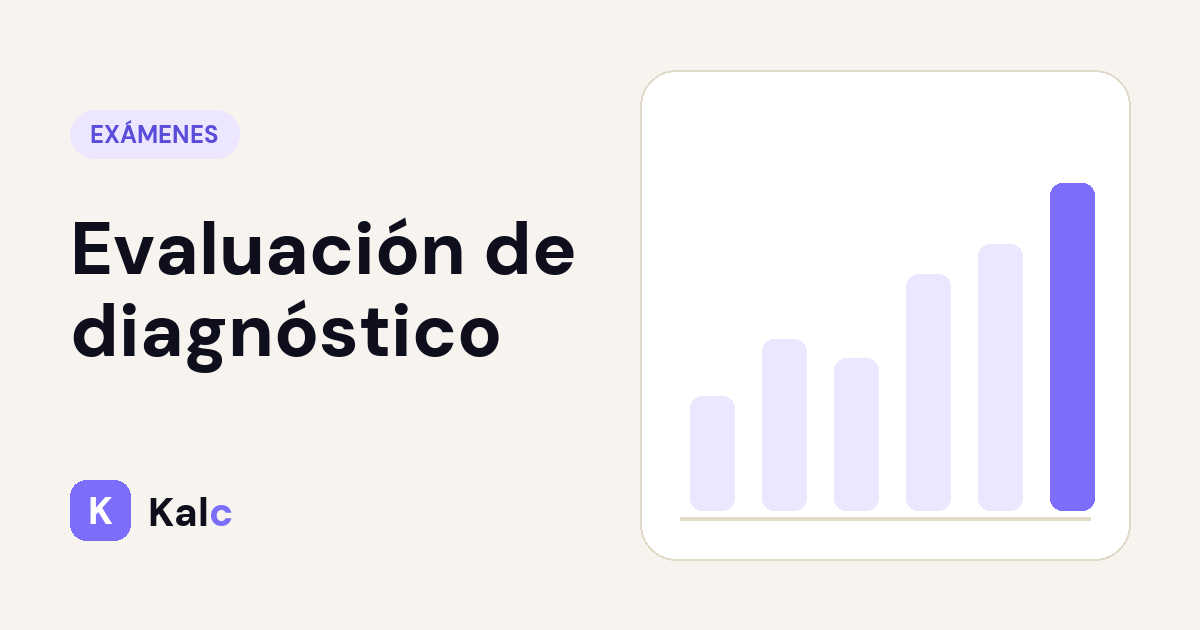 Evaluación de diagnóstico