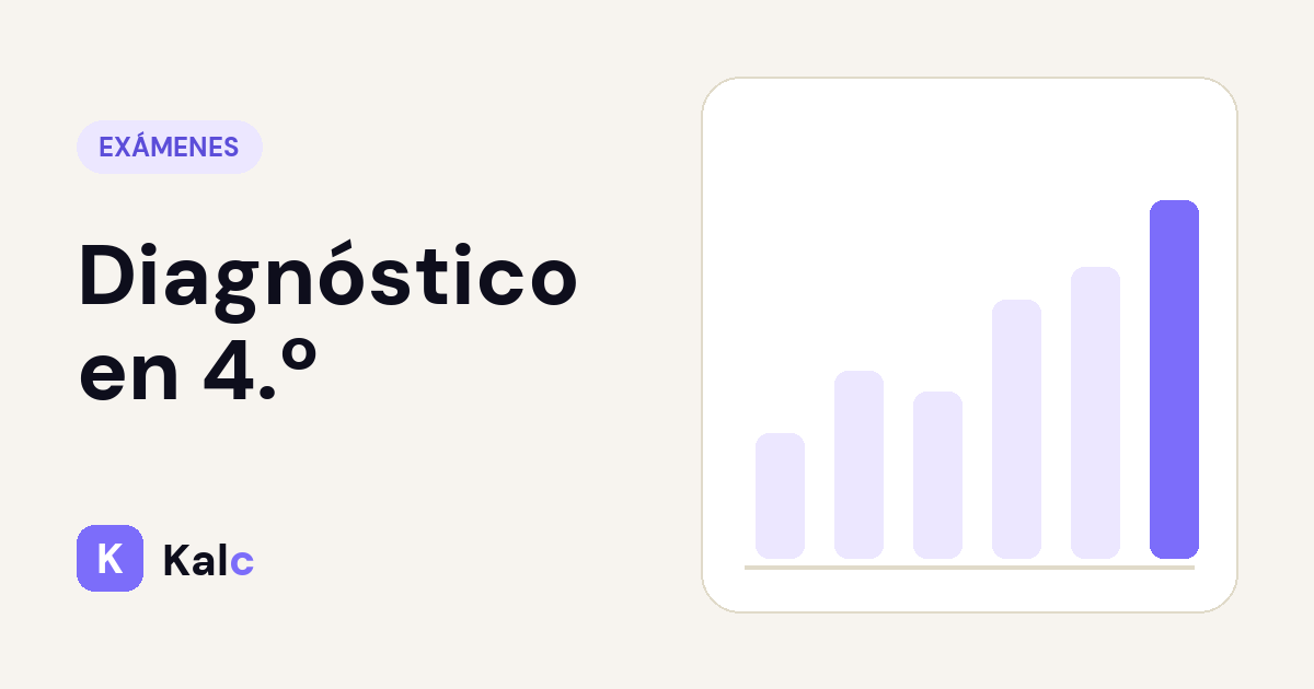 Diagnóstico en 4.º