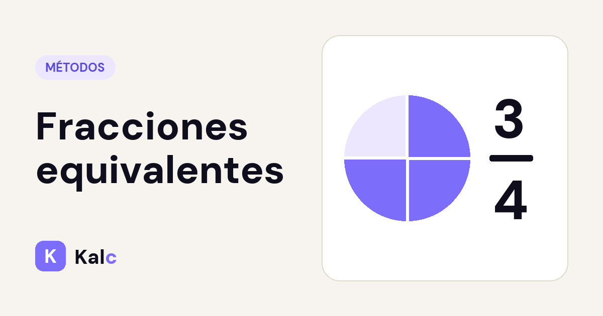 Fracciones equivalentes