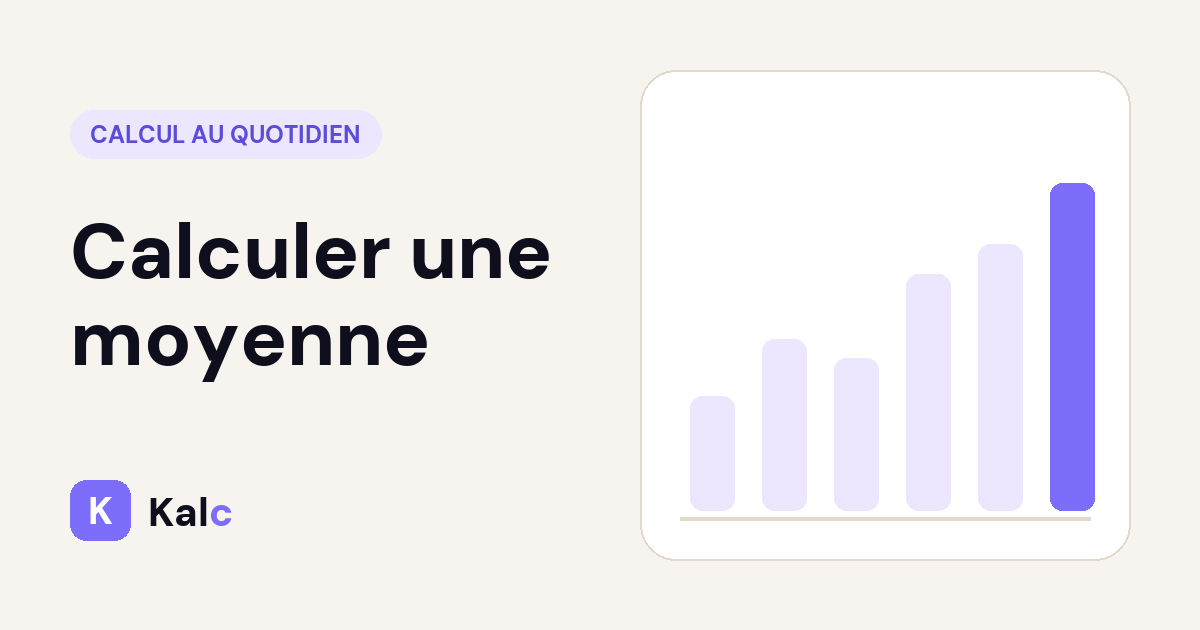 Calculer une moyenne