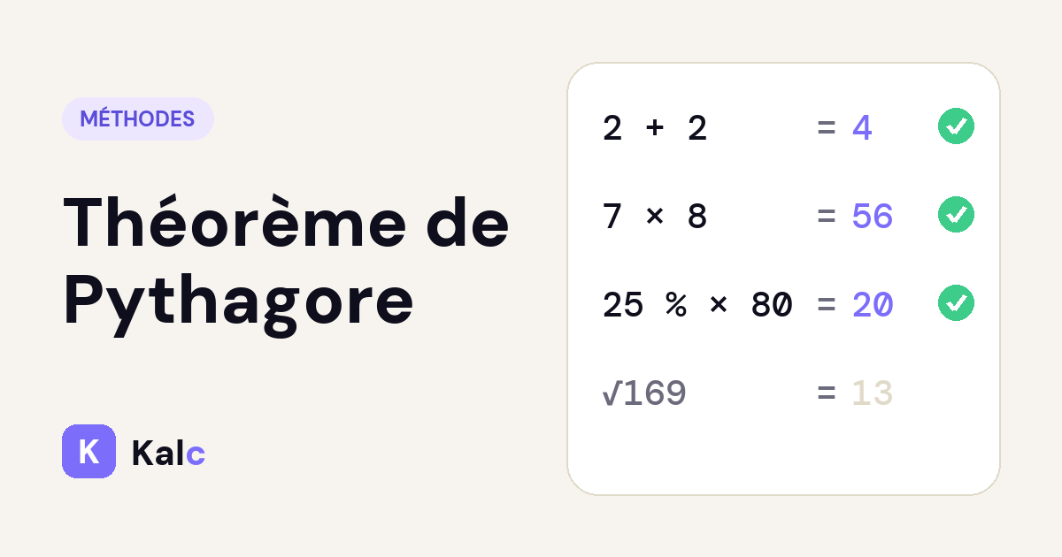 Théorème de Pythagore