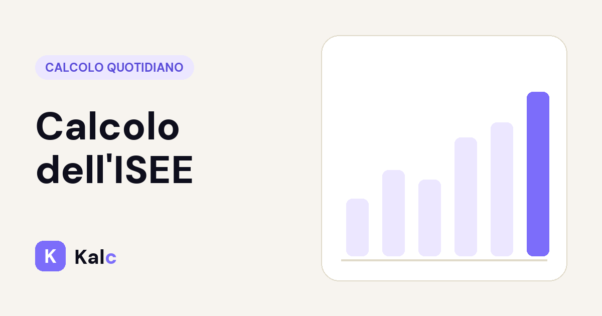 Calcolo dell'ISEE