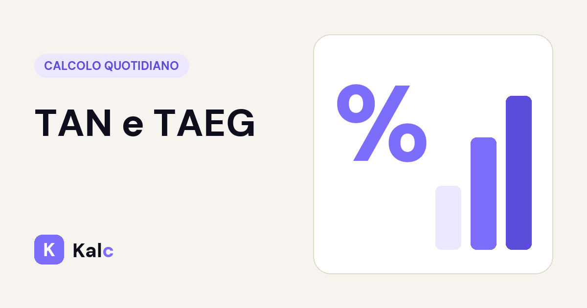TAN e TAEG